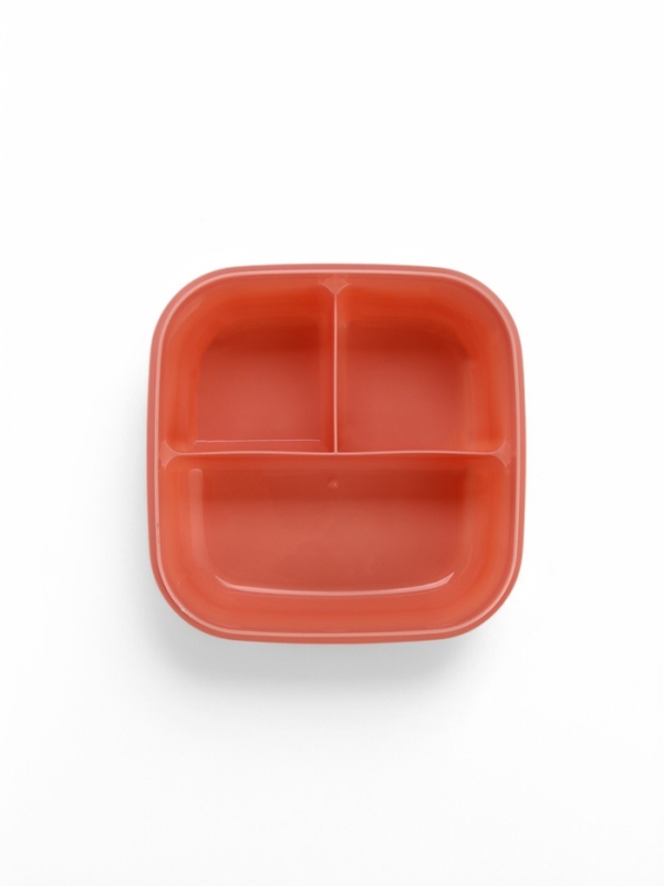 Ланч-бокс с клапаном, 3 секции, Ланч-бокс с клапаном, 3 секции, "Котята", 14 х 14 х 5 см