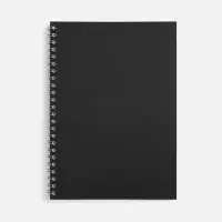 Блокнот Salvador в клетку, черный ver.2 Блокнот Salvador в клетку, черный ver.2