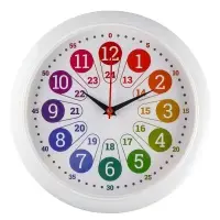 Часы настенные &laquo;Время учиться&raquo;, детские, развивающие, d=29 см, бесшумные, плавный ход, белые