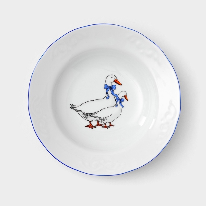 Сервиз фарфоровый столовый &laquo;Гуси&raquo;, 48 предметов