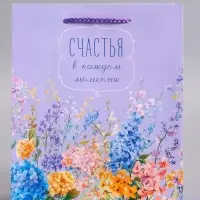 Пакет подарочный ламинированный &laquo;Счастья&raquo;, 18&times;22.3&times;10 см