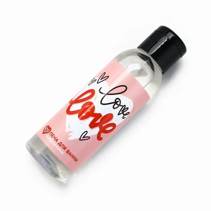 Пена для ванны Love, 100 мл, аромат кокоса, Чистое счастье