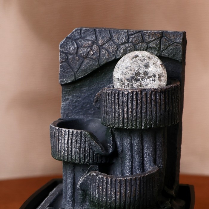 Фонтан Фонтан "Барретт" водопад, 11х11х17 см (с подсветкой)