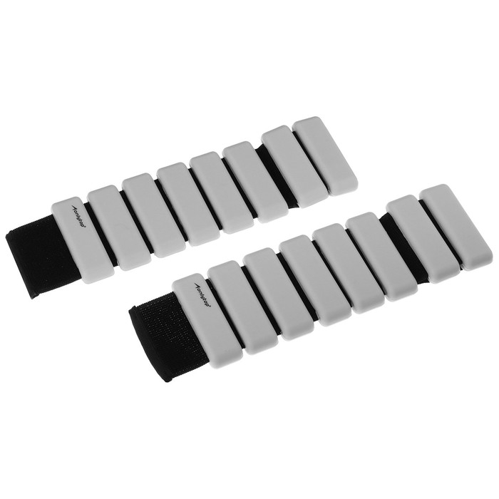 Утяжелители ONLYTOP, 2 шт. х 0,5 кг, цвет серый Утяжелители ONLYTOP, 2 шт. х 0,5 кг, цвет серый