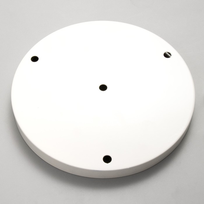 Основание для светильника Основание для светильника "Круг-3" белый 23,5х23,5х2см
