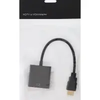 Переходник Luazon PL-001, HDMI-VGA, провод 0.2 м, чёрный
