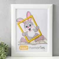 Фоторамка для фото 30&times;40 см Keep memories Luxe Elegance, пластик, белый, (пластиковый экран)
