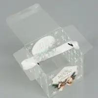 Коробка подарочная, складная из PVC &laquo;Золотой Новый год&raquo;, 10&times;10&times;10 см