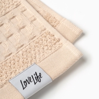 Полотенце махровое LoveLife «Регистан» 70×130 см, бежевое, 100% хлопок, 500 г/м²