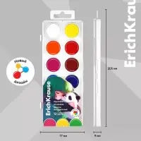 Краски акварельные 12 цветов ErichKrause Magic Pet