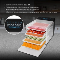 Сушка для фруктов и овощей HYFD-8800 12под. 600Вт
