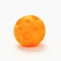 Игрушка для собак с пищалкой &laquo;Мячик планета&raquo;, 6,5 см, оранжевая