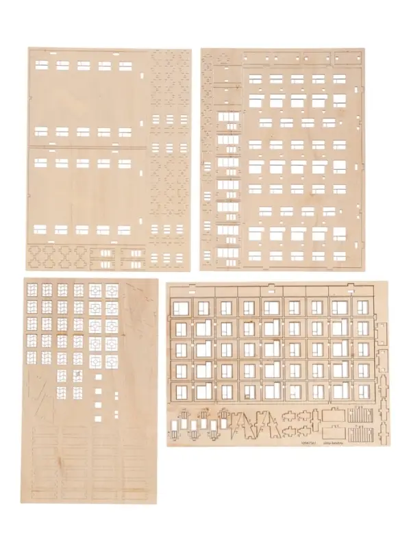 Лесная мастерская Деревянный конструктор "Хрущёвка"206 деталей