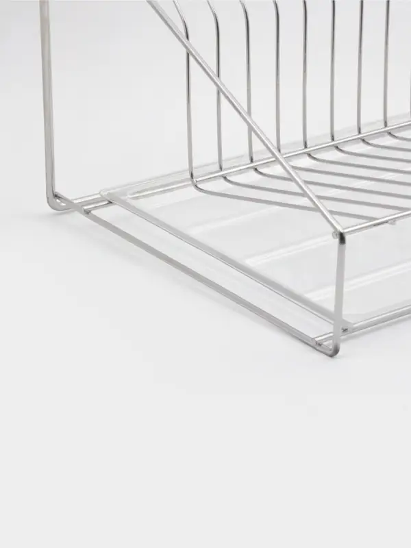 Сушилка для посуды с поддоном, 38.5&times;38.5&times;24 см, хром