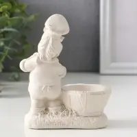 Фигура с подставкой для мелочей «Шеф повар», 11×9.5×5.5 см, натуральный