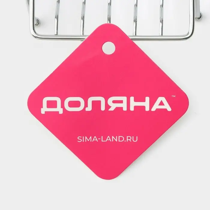 Мыльница на ножках Доляна &laquo;Вернисаж&raquo;, 12&times;9&times;3 см, хромированная