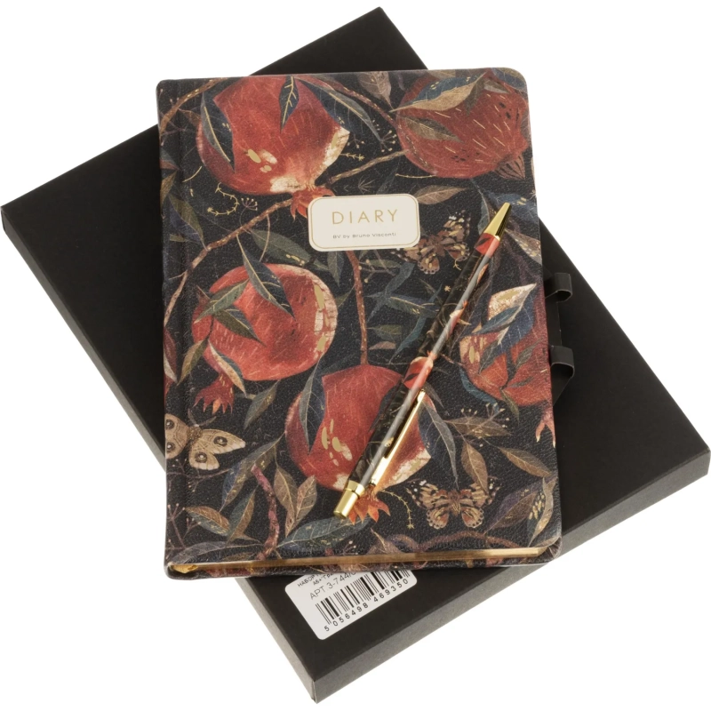 Набор подарочный ежедневник недат. А5+ с ручкой, Гранат, 3-744/02-5