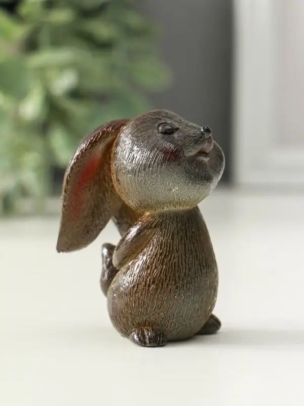 Фигурка для чайной церемонии Фигурка для чайной церемонии "Милый кролик" меняет цвет 5х3,5х7 см