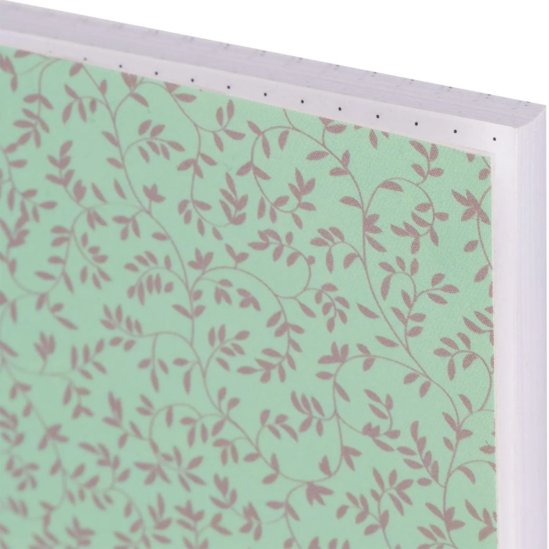 Бизнес-тетрадь А4,96л,точка,греб,обл.глянц.лам. Attache Fleur Мята