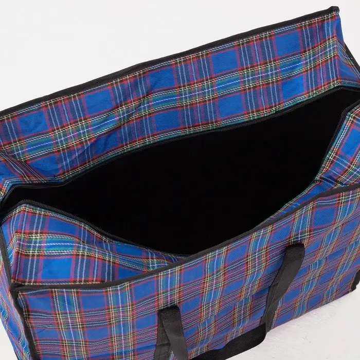 Сумка хозяйственная на молнии, 68л, цвет синий Сумка хозяйственная на молнии, 68л, цвет синий