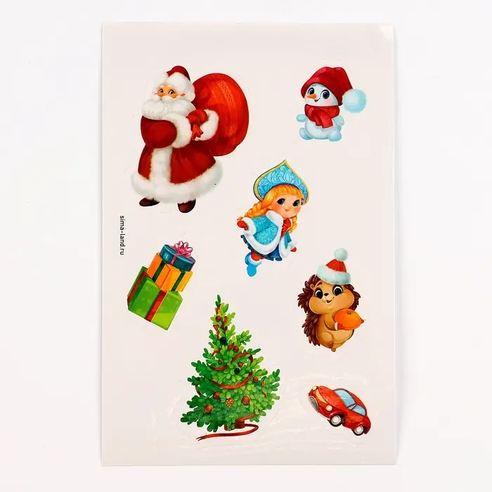 Блокнот - гравюра &laquo;С Новым годом!&raquo;, 10 листов, лист наклеек