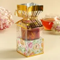 Подарочный набор «Самой прекрасной»: крем-мёд с черникой 120 г., чай 50 г. Подарочный набор «Самой прекрасной»: крем-мёд с черникой 120 г., чай 50 г.