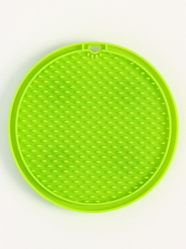 Коврик для лизания на присосках 10 х 10 см, зелёный Коврик для лизания на присосках 10 х 10 см, зелёный