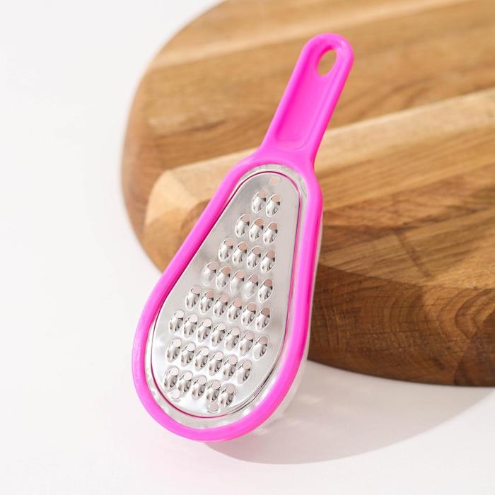 Тёрка с контейнером Доляна «Груша», 16 см, цвет МИКС Тёрка с контейнером Доляна «Груша», 16 см, цвет МИКС