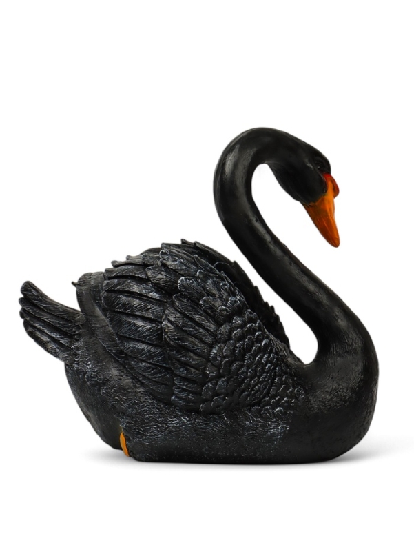 Садовая фигура из полистоуна «Лебедь», 34×25×40 см