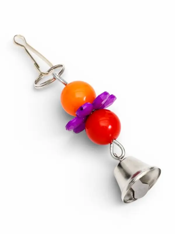 Игрушка для птиц &laquo;Цветочек&raquo;, 10&times;3 с, с шариками, цвет МИКС