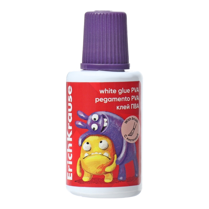 Клей ПВА 20 мл, ErichKrause, EasyStick, Jolly Friends, кисть микс Клей ПВА 20 мл, ErichKrause, EasyStick, Jolly Friends, кисть микс
