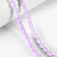 Тесьма декоративная с помпонами, 10 мм, 9.1&plusmn;0.5 м, сиреневая