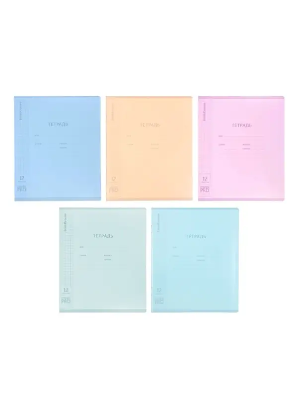 Тетрадь 12л кл ErichKrause Классика CoverPro matt, Dream, мат.пласт.обложка, микс