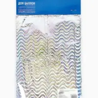 Фотозона-Занавес "Прямоугольники" серебро, голография, 100*200 см.