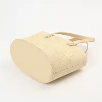 Сумка плетёная из пандана, 27&times;17&times;40 см, бежевая