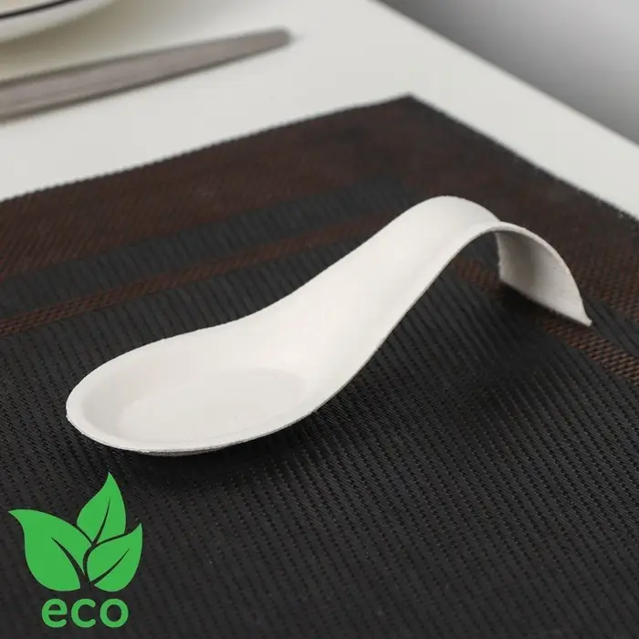 Форма одноразовая для фуршетов «Ложка»,10 мл, 2,7×12,4×2,6 см, сахарный тростник, 50 шт в упаковке, цвет белый Форма одноразовая для фуршетов «Ложка»,10 мл, 2,7×12,4×2,6 см, сахарный тростник, 50 шт в упаковке, цвет белый