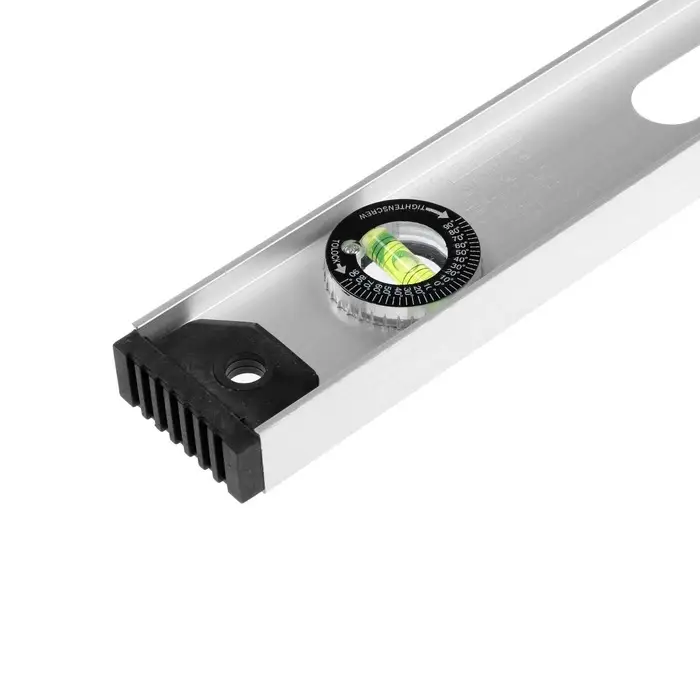 Уровень алюминиевый ТУНДРА &laquo;Рельс&raquo;, 3 глазка (1 поворотный), 800 мм