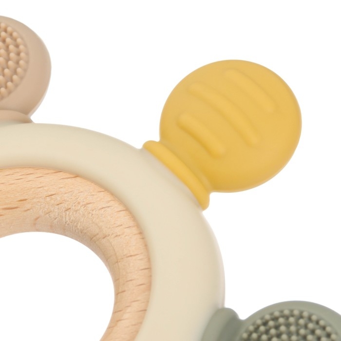 Прорезыватель силиконовый «Массажер», цвет розовый, бежевый, Mum&Baby