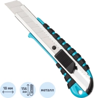 Нож универсальный Topfort 18 мм алюминиевый мет направл