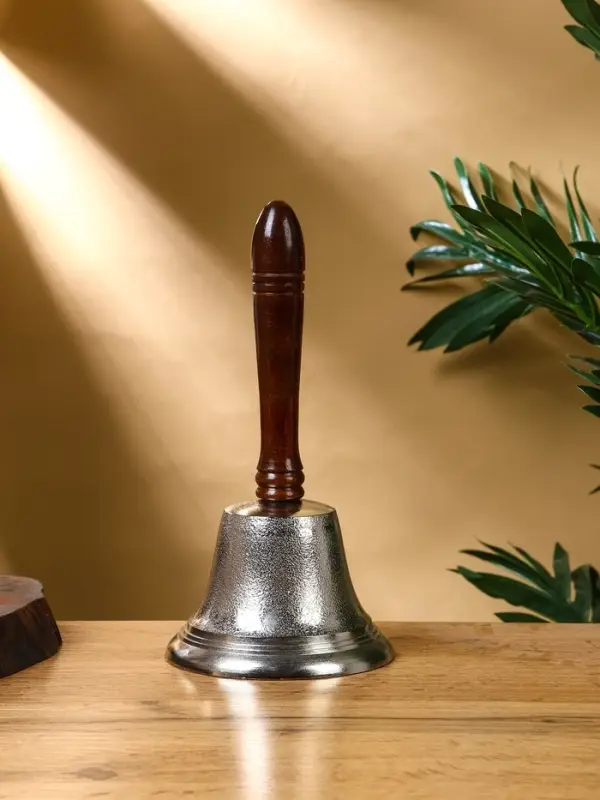 Колокольчик  Колокольчик "Якорь" алюминий, с деревянной ручкой 12х12х24 см