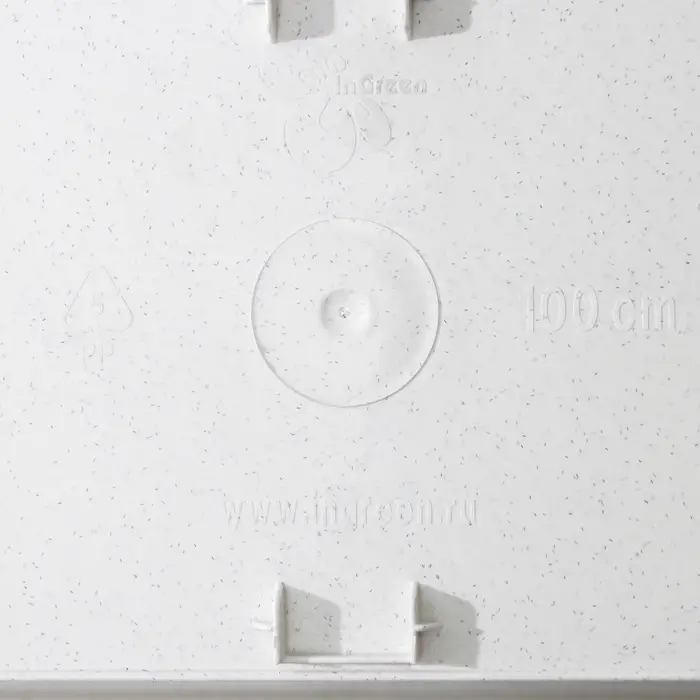 Ящик балконный для цветов, 18 л, 100&times;17&times;15 см, пластиковый, цвет мраморный