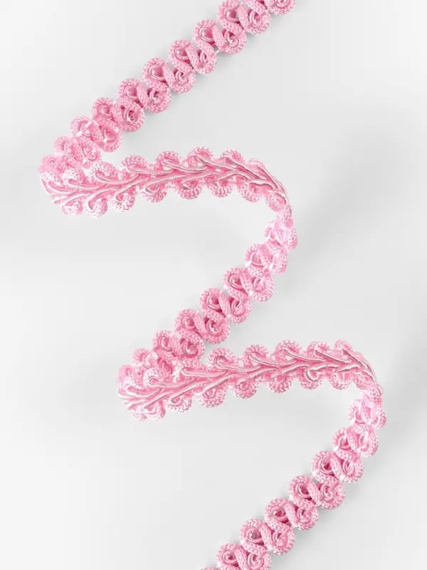 Тесьма декоративная &laquo;Шанель&raquo;, 12 мм, 10&plusmn;1 м, розовая