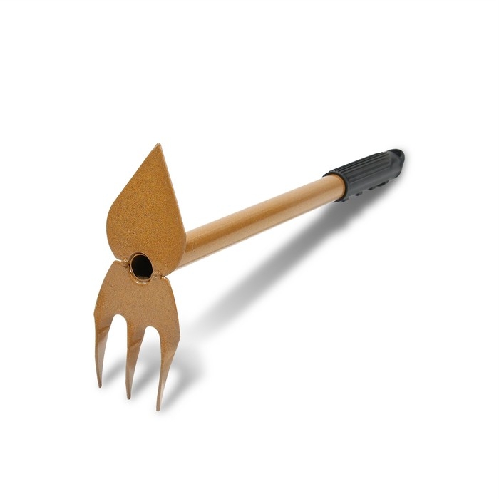 Мотыжка комбинированная, длина 35 см, пластиковая ручка, цвет МИКС