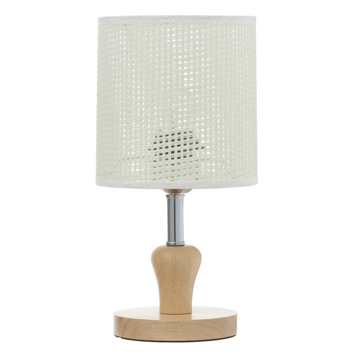 Настольная лампа Настольная лампа "Тирел" Е27 40Вт белый 16х16х30 см RISALUX