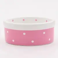 Миска Princess, 100 мл, малая, 8.5&times;3.5 см, керамика, розовая