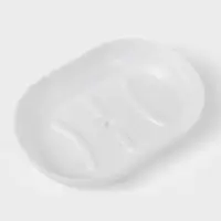 Набор для ванной комнаты Aqua, 4 предмета, пластик, белый