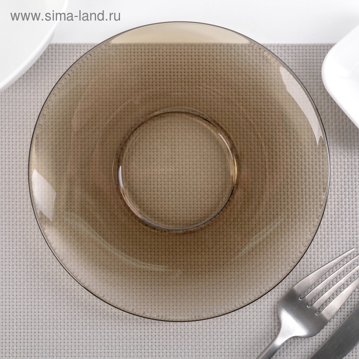 Блюдце Basilico, d=16 см, цвет коричневый Блюдце Basilico, d=16 см, цвет коричневый