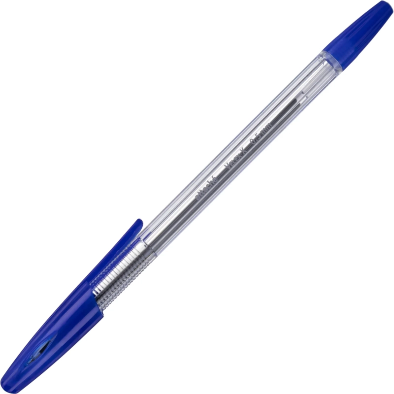 Ручка шариковая неавтомат. Velex X лин0,5мм син прозр