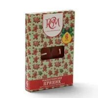 Свечи ароматические чайные &laquo;Рождественский пряник&raquo;, набор 6 шт.