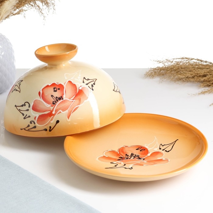 Блинница - хлебница  Блинница - хлебница "Застолье" 1,8л / 15х24см, мак бежевый